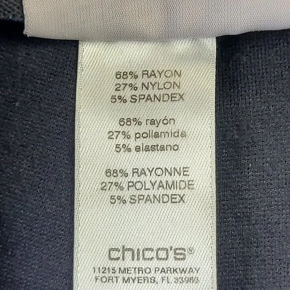 Chico’s fabulously slimming black ankle pants size 2 - Picture 9 of 10